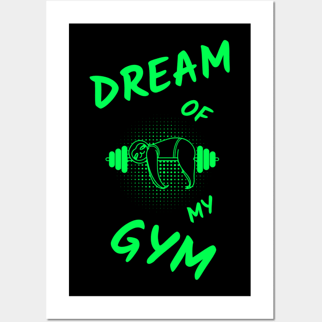 Funny gym workout motivation Wall Art by MoodsFree